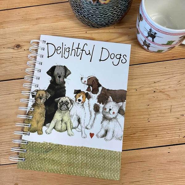 Alex Clark Spiral Journal - Delightful Dogs