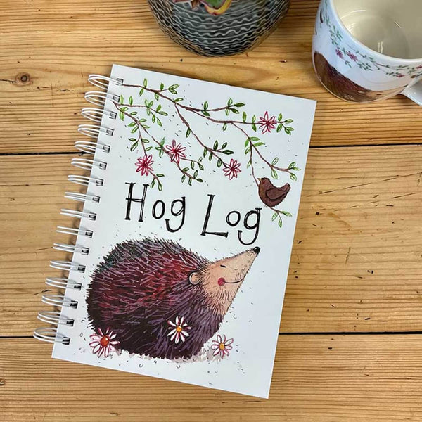 Alex Clark Spiral Journal - Hog Log Hedgehog