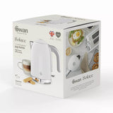 Swan Solace 1.7 Litre Stainless Steel Jug Kettle - Gloss White