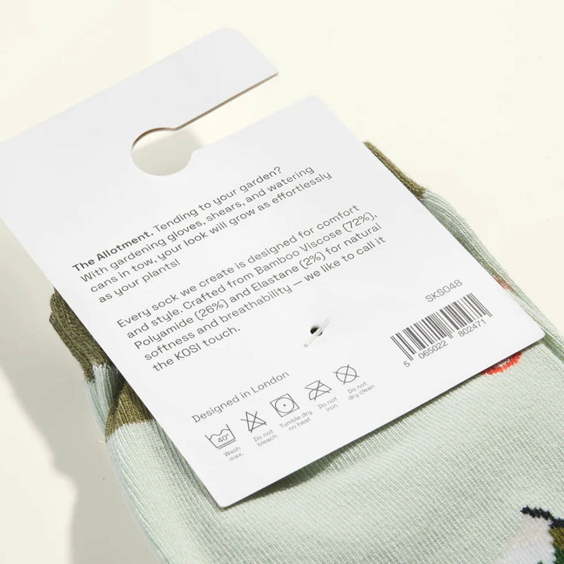 Kosi Bamboo Socks One Size 3-8 - The Allotment