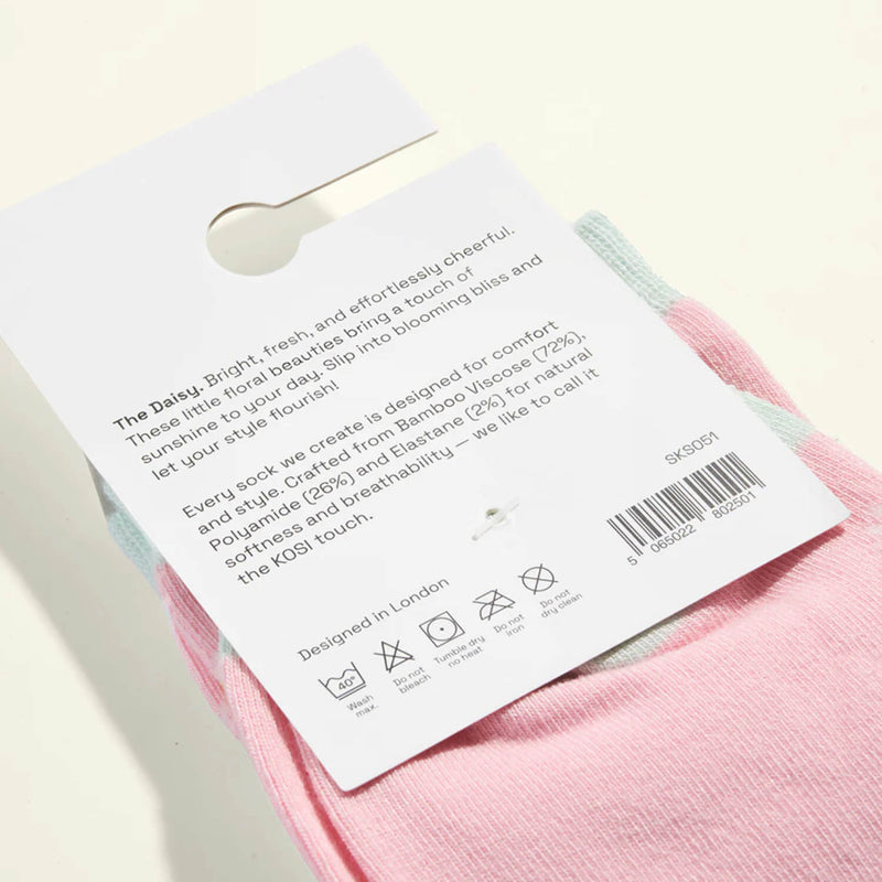 Kosi Bamboo Socks One Size 3-8 -  The Daisy