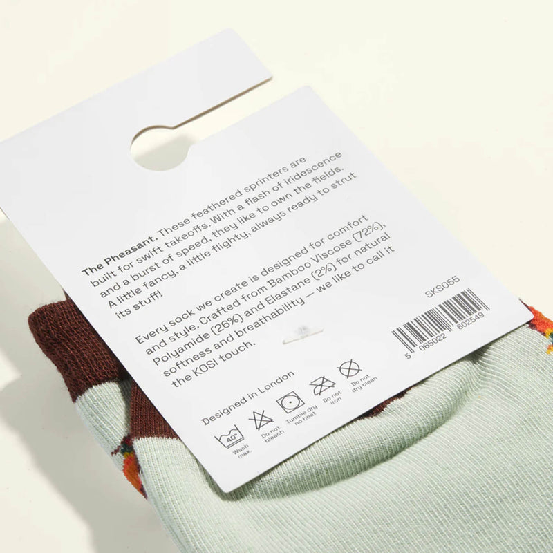Kosi Bamboo Socks One Size 3-8 -  The Pheasant