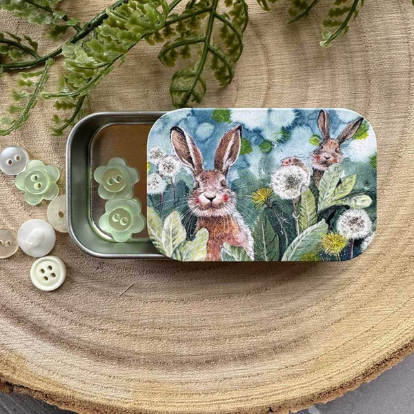 Alex Clark Small Sliding Tin - Amongst the Dandelions