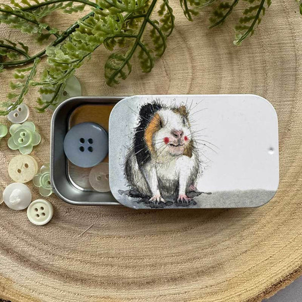 Alex Clark Small Sliding Tin - Guinea Pig