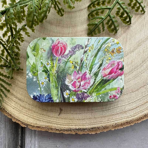 Alex Clark Small Sliding Tin - Spring Flowers
