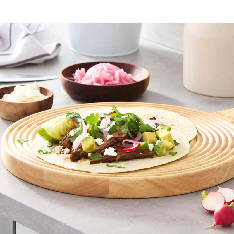 Sur La Table Colour Me Happy Round Paddle Serving Board - Large