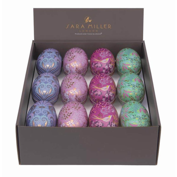 Sara Miller London Medium Egg Shaped Tin - Assorted