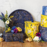 Sara Miller London Anniversary Deep Rectangular Tin - Navy Blue
