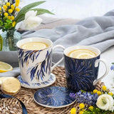 Sara Miller London Anniversary Set of 2 Mug & Coaster Gift Set