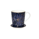 Sara Miller London Anniversary Set of 2 Mug & Coaster Gift Set