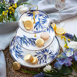 Sara Miller London Anniversary Fine China 3-Tier Cake Stand - Feather Tail