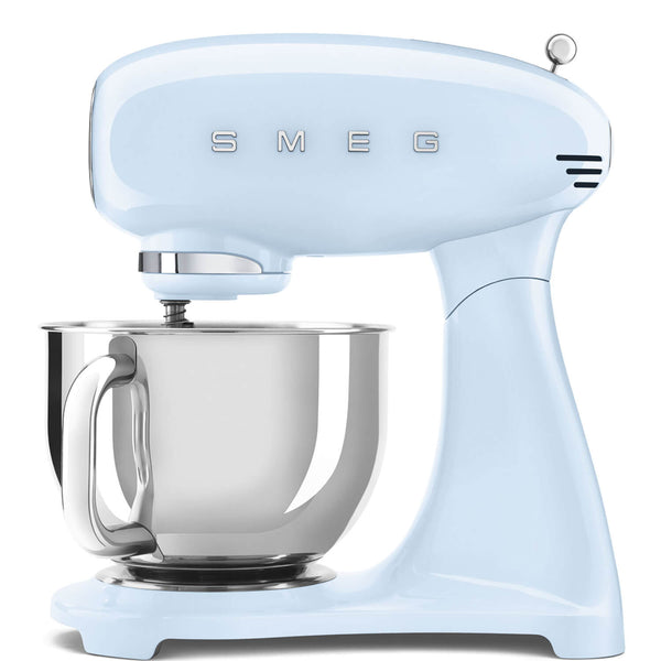 Free KSF01 Scales with Smeg 50's Style Retro SMF03 Stand Mixer - Pastel Blue