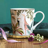 Sara Miller London 340ml Fine China Mug - Palm Garden