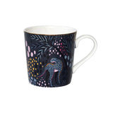 Sara Miller London 340ml Fine China Mug - Midnight Leopard