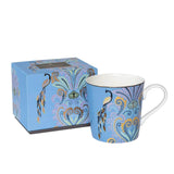 Sara Miller London 340ml Fine China Mug - Peacock Filigree