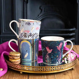 Sara Miller London India 340ml Fine China Mug - Hummingbird