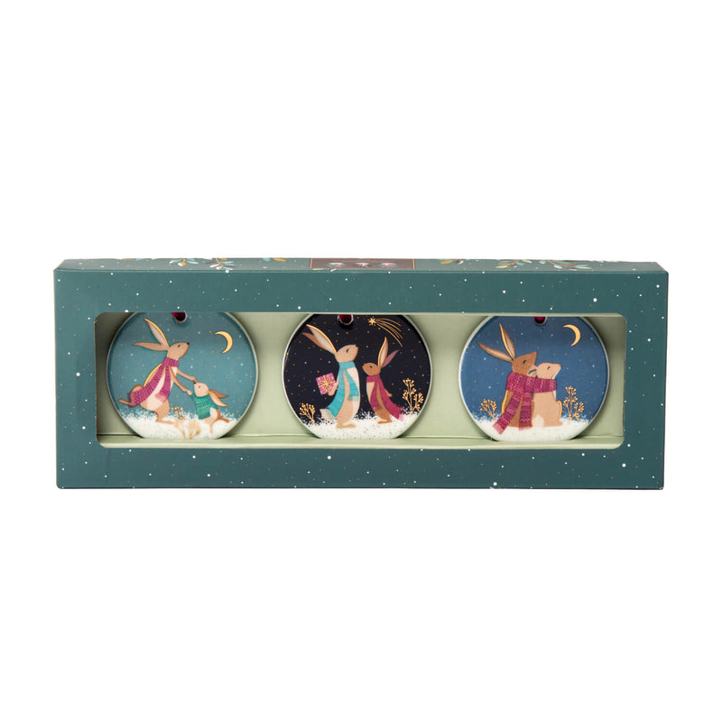 Sara Miller London Woodland Tales Christmas Decorations - Set Of 3