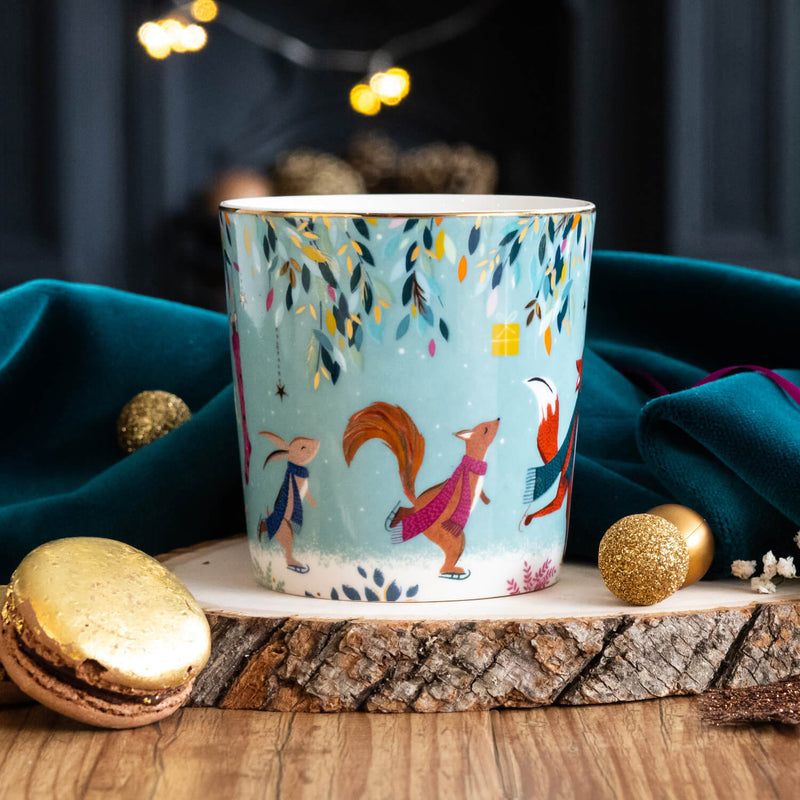 Sara Miller London Woodland Tales 340ml Mug - Skaters