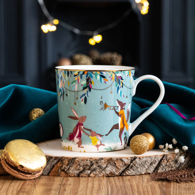 Sara Miller London Woodland Tales 340ml Mug - Merry Band