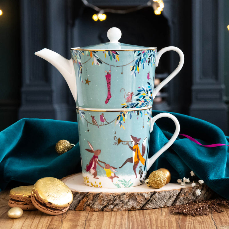 Sara Miller London Woodland Tales Tea For One - Merry Band