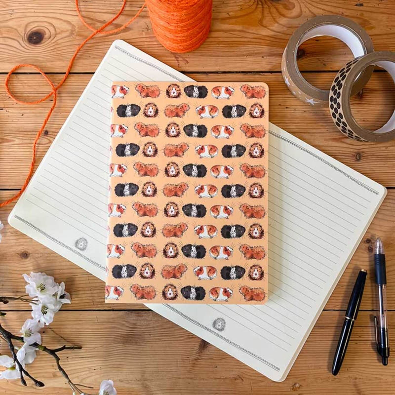 Alex Clark Large Soft Notebook - Gorgeous Guinea Pigs