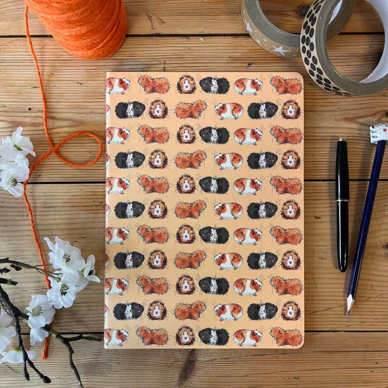 Alex Clark Large Soft Notebook - Gorgeous Guinea Pigs