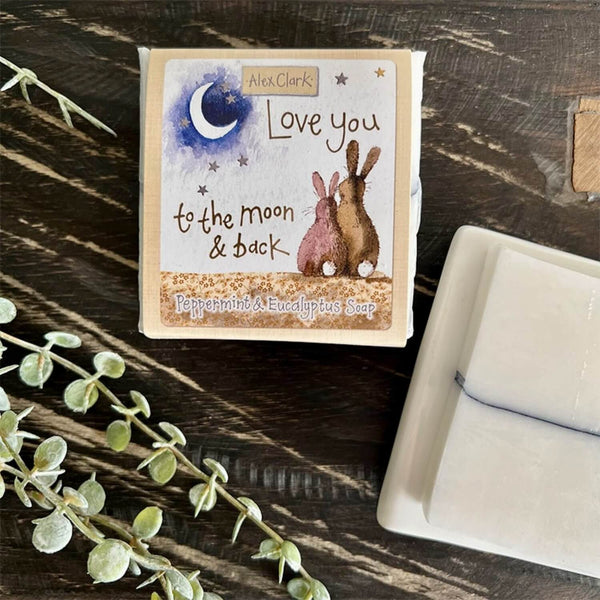 Alex Clark Love You To The Moon & Back Handmade Soap - Peppermint & Eucalyptus