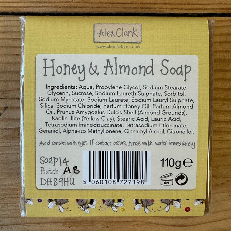 Alex Clark Don't Worry Bee Happy Handmade Soap - Honey & Almond