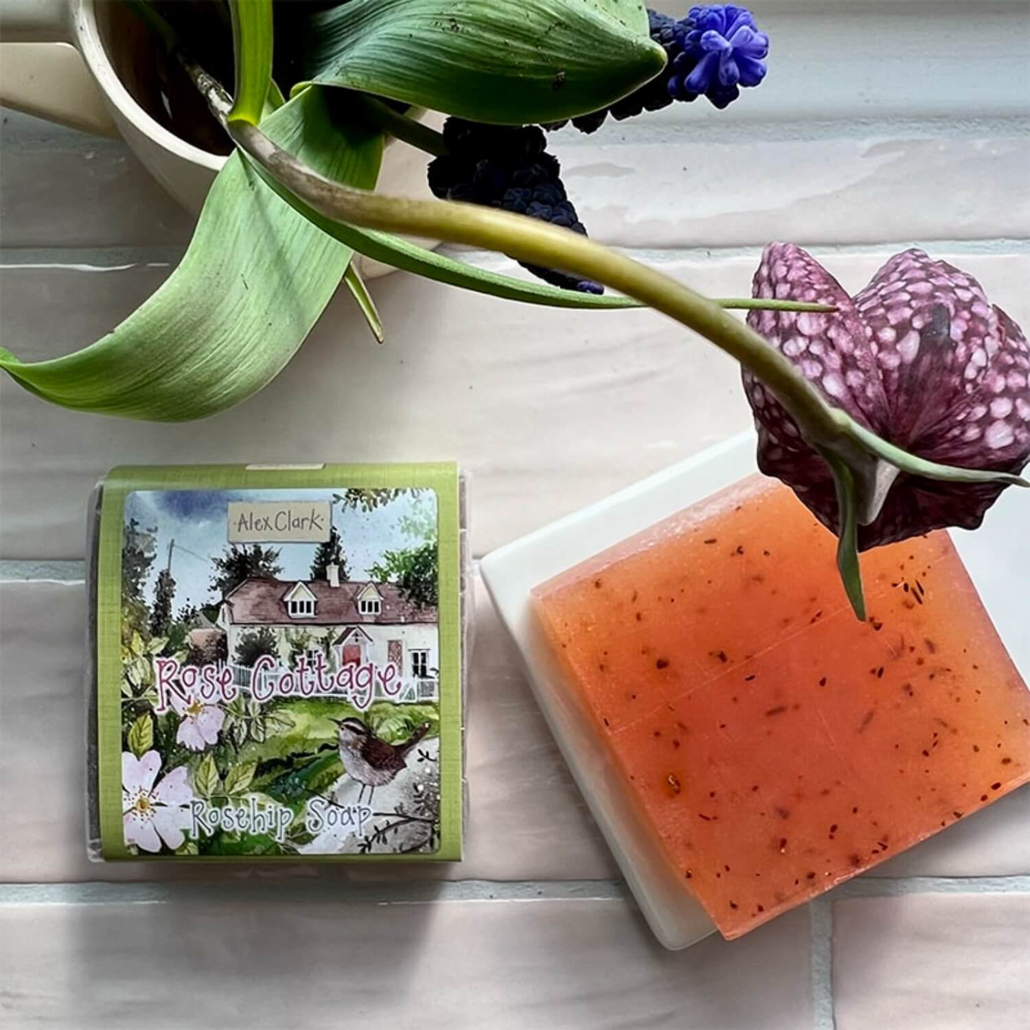 Buy Alex Clark | Rose Cottage Handmade Soap - Rosehip - Potters Cookshop