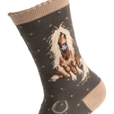 Wrendale Designs by Hannah Dale Womens Bamboo Socks - Gloria - Horse