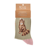 Wrendale Designs by Hannah Dale Womens Bamboo Socks - Feline Fabulous - Cat