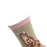 Wrendale Designs by Hannah Dale Womens Bamboo Socks - Feline Fabulous - Cat