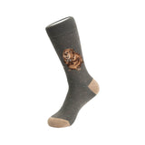 Wrendale Designs by Hannah Dale Mens Bamboo Socks - The Arborist - Beaver