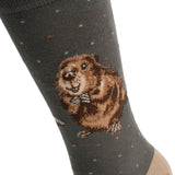 Wrendale Designs by Hannah Dale Mens Bamboo Socks - The Arborist - Beaver