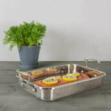 Scanpan Impact 42cm x 26cm Stainless Steel Roasting Pan with Rack