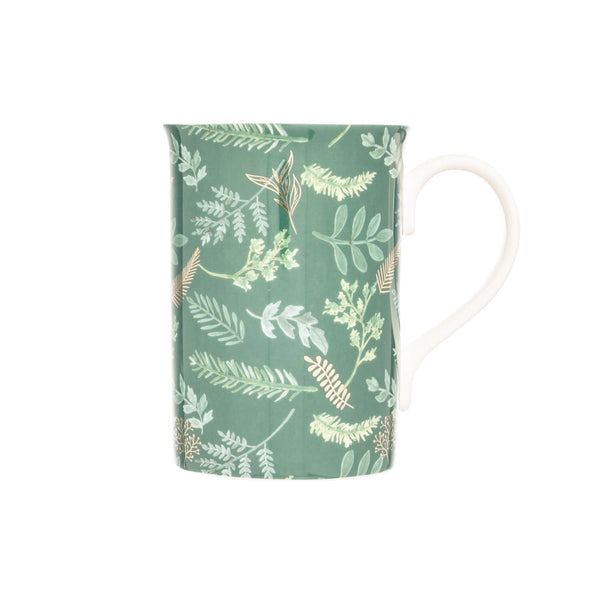 Siip Forest Fluted China 300ml Mug - Green