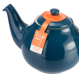 Siip 6 Cup Solid Glaze Stoneware Teapot - Dark Blue