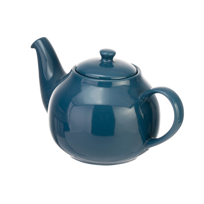 Siip 6 Cup Solid Glaze Stoneware Teapot - Dark Blue