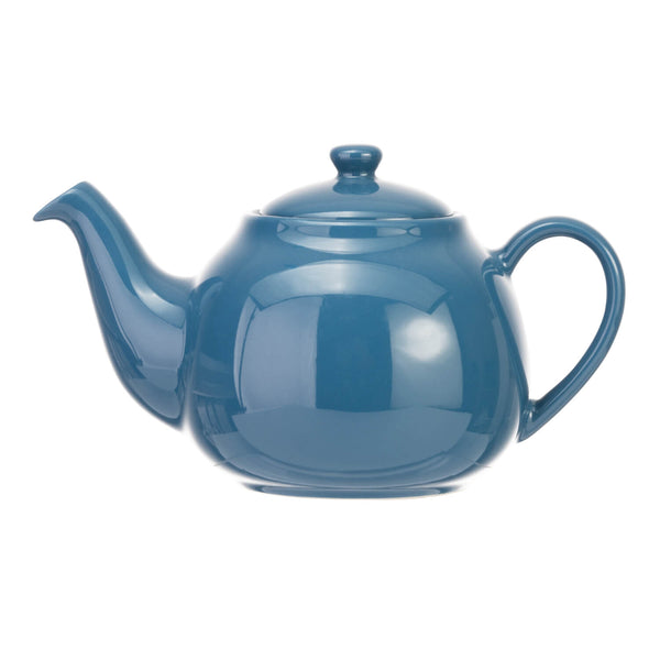 Siip 6 Cup Solid Glaze Stoneware Teapot - Dark Blue