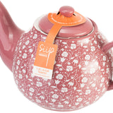 Siip 6 Cup Stoneware Teapot - Ditsy Floral Pink