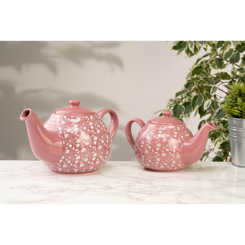 Siip 6 Cup Stoneware Teapot - Ditsy Floral Pink