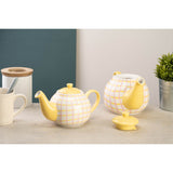 Siip 2 Cup Stoneware Teapot - Gingham Pink