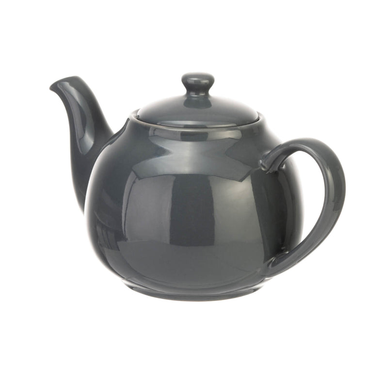 Siip 6 Cup Solid Glaze Stoneware Teapot - Grey