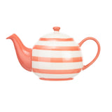 Siip 2 Cup Stoneware Teapot - Wide Red Stripe
