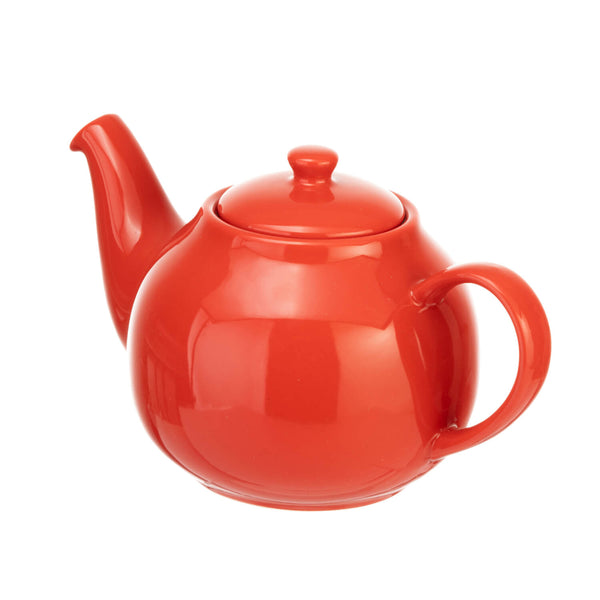 Siip 2 Cup Solid Glaze Stoneware Teapot - Red