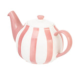 Siip 2 Cup Stoneware Teapot - Wide Pink Stripe