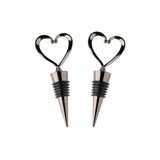 Taylor's Eye Witness Taproom Heart 2-Piece Bottle Stoppers - Black