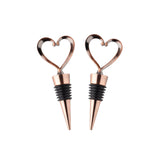 Taylor's Eye Witness Taproom Heart 2-Piece Bottle Stoppers - Copper