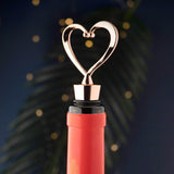 Taylor's Eye Witness Taproom Heart 2-Piece Bottle Stoppers - Rose Gold