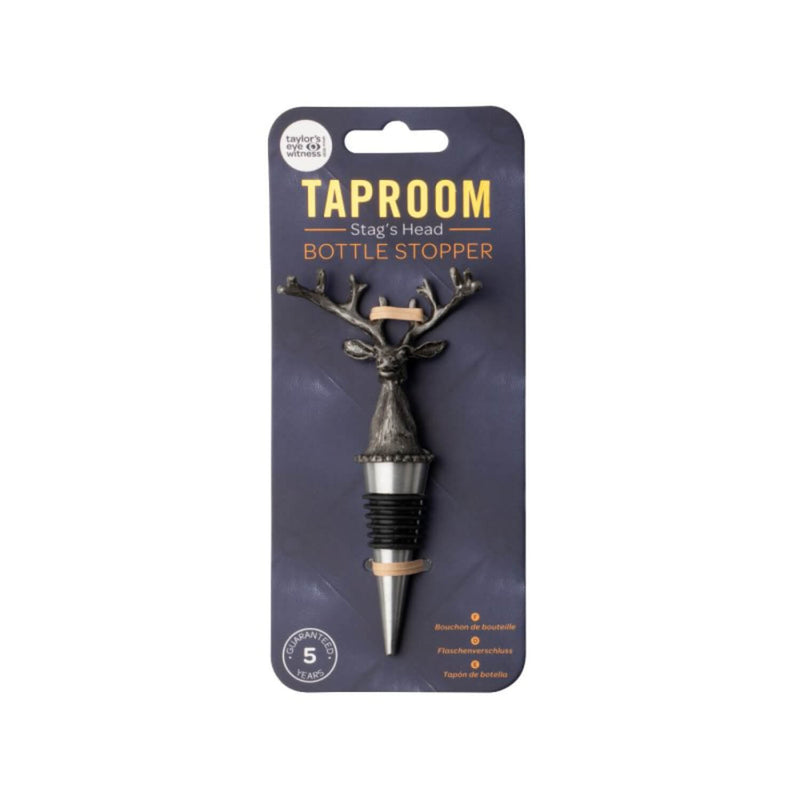 Taylor's Eye Witness Taproom Classic Stag Wine Bottle Stopper - Pewter